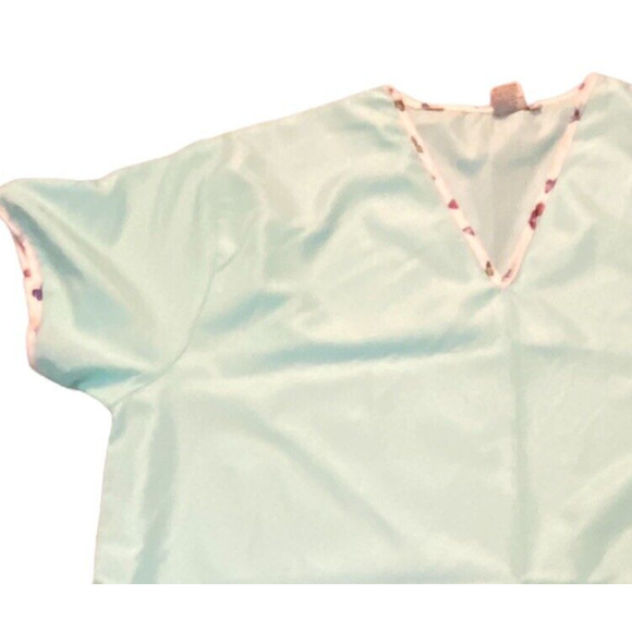 Gold Coast‎ 2X Womens Sleep Shirt Night Dress Silky Feel Pajamas Short Sleeves - Picture 2 of 6